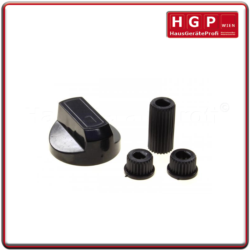 Knebel mit Adaptern, schwarz